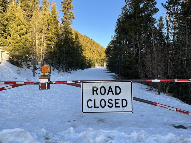 Trail Ridge Road in Winter