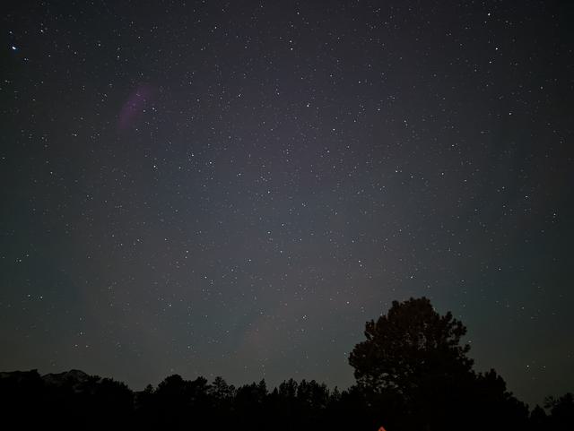 Night sky in Rocky Mountains x3